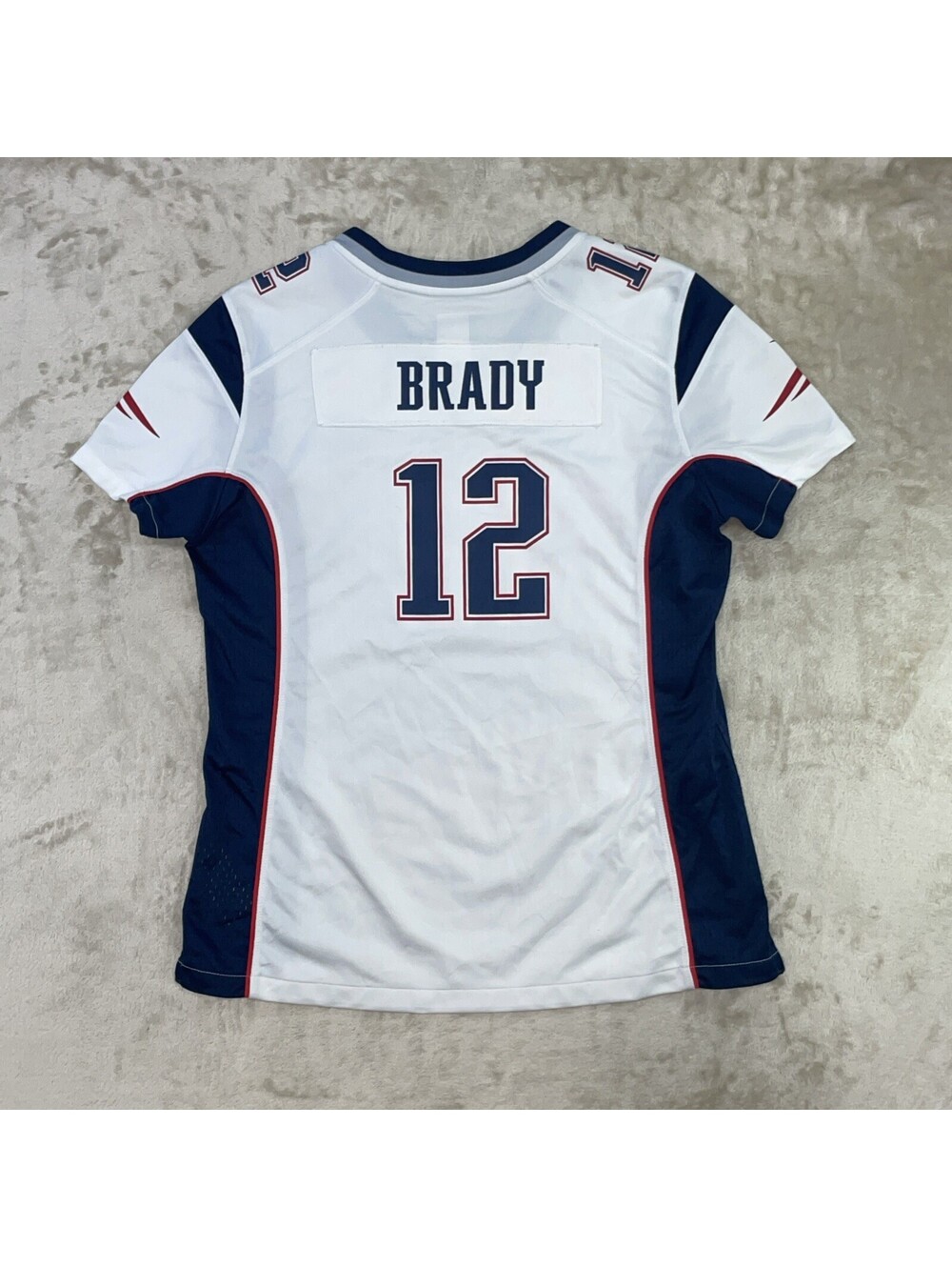 Nike NFL New England Patriots Tom Brady #12 On Field Jersey White Womens L